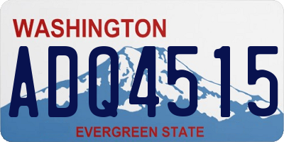 WA license plate ADQ4515