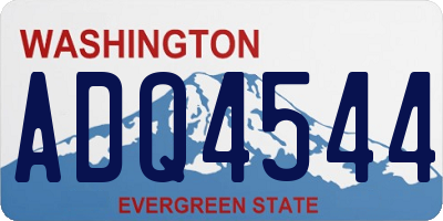 WA license plate ADQ4544