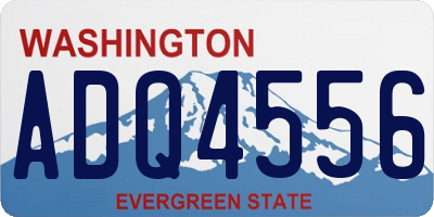 WA license plate ADQ4556