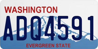 WA license plate ADQ4591