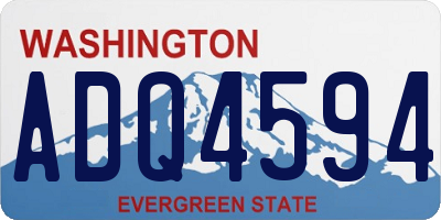 WA license plate ADQ4594