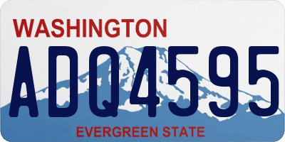 WA license plate ADQ4595