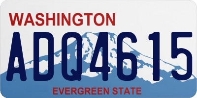 WA license plate ADQ4615