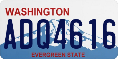 WA license plate ADQ4616