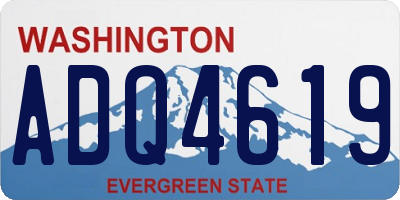 WA license plate ADQ4619