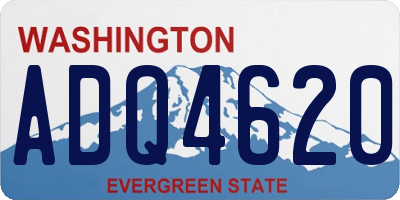 WA license plate ADQ4620