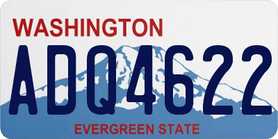 WA license plate ADQ4622
