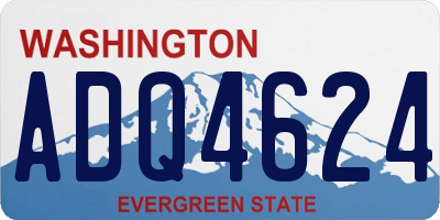 WA license plate ADQ4624