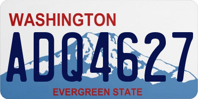 WA license plate ADQ4627