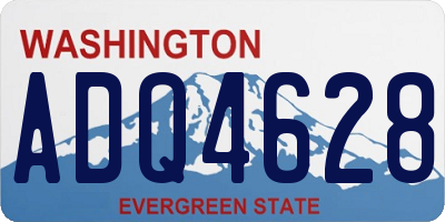 WA license plate ADQ4628