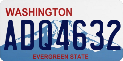 WA license plate ADQ4632