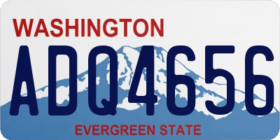 WA license plate ADQ4656