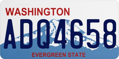WA license plate ADQ4658