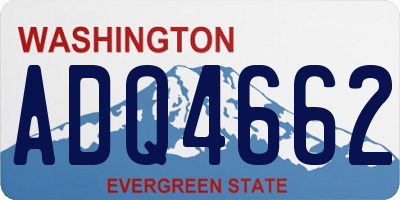 WA license plate ADQ4662