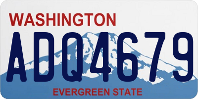 WA license plate ADQ4679