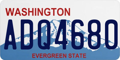 WA license plate ADQ4680