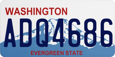 WA license plate ADQ4686