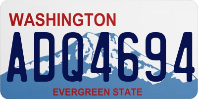 WA license plate ADQ4694