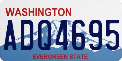 WA license plate ADQ4695