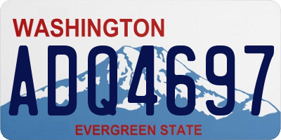 WA license plate ADQ4697