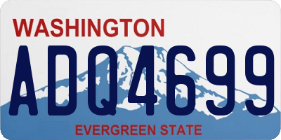 WA license plate ADQ4699