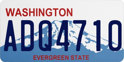 WA license plate ADQ4710