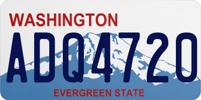 WA license plate ADQ4720