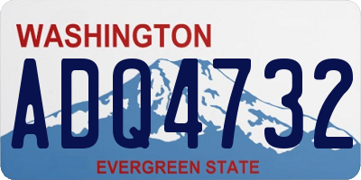 WA license plate ADQ4732