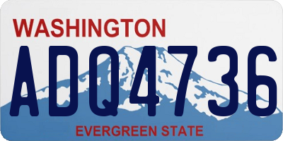 WA license plate ADQ4736