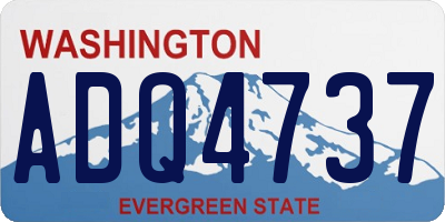 WA license plate ADQ4737