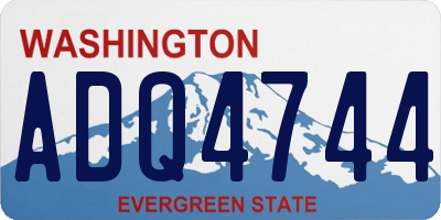 WA license plate ADQ4744