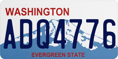 WA license plate ADQ4776