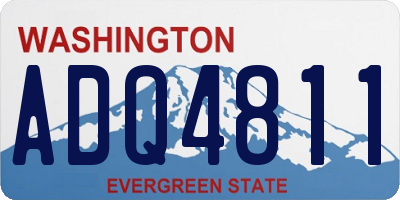 WA license plate ADQ4811