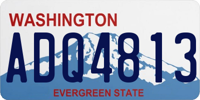 WA license plate ADQ4813