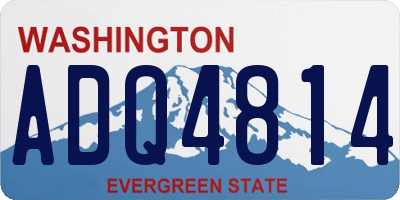 WA license plate ADQ4814