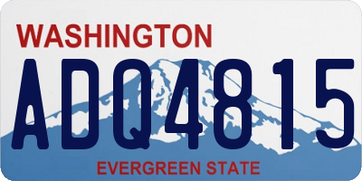 WA license plate ADQ4815