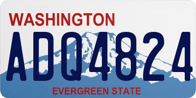 WA license plate ADQ4824