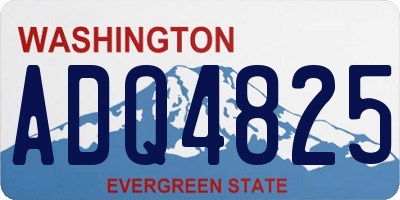 WA license plate ADQ4825