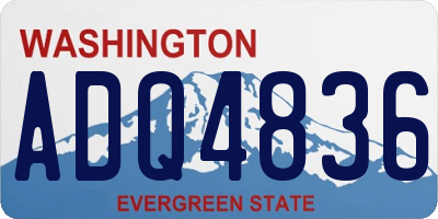 WA license plate ADQ4836