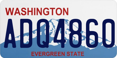 WA license plate ADQ4860
