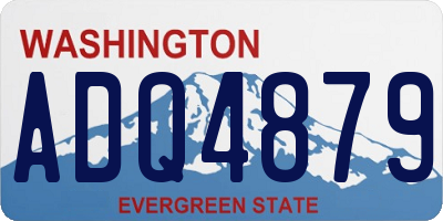 WA license plate ADQ4879