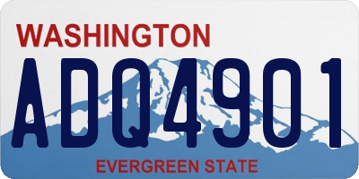 WA license plate ADQ4901