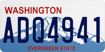 WA license plate ADQ4941