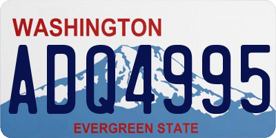 WA license plate ADQ4995