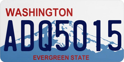 WA license plate ADQ5015