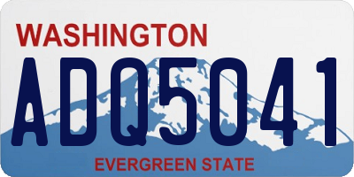WA license plate ADQ5041