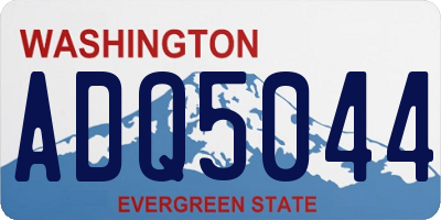 WA license plate ADQ5044