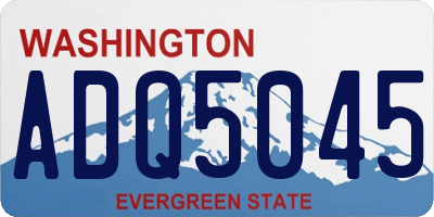 WA license plate ADQ5045