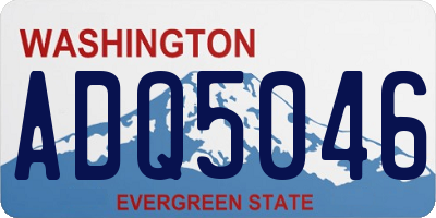 WA license plate ADQ5046