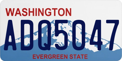 WA license plate ADQ5047